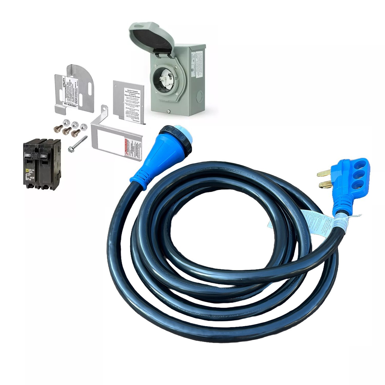 8,000-15,000 Watt Generator to House Kit for Square D Homeline 150-225A Panels