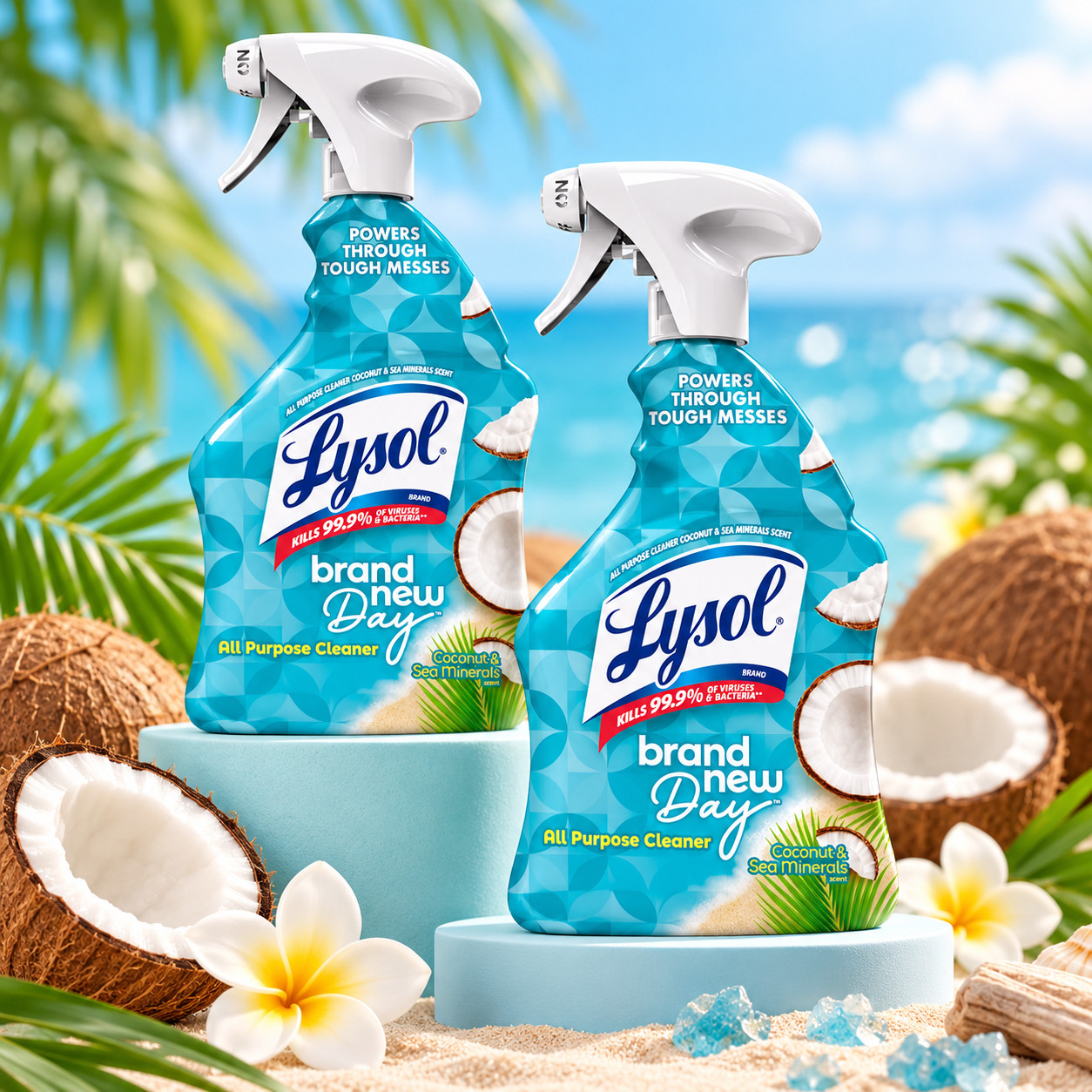 Lysol All Purpose Cleaner Coconut & Sea Mineral 32oz 2 Pack | Disinfectant Spray Lysol All Purpose Cleaner Coconut & Sea Mineral 32oz 2 Pack | Disinfectant Spray