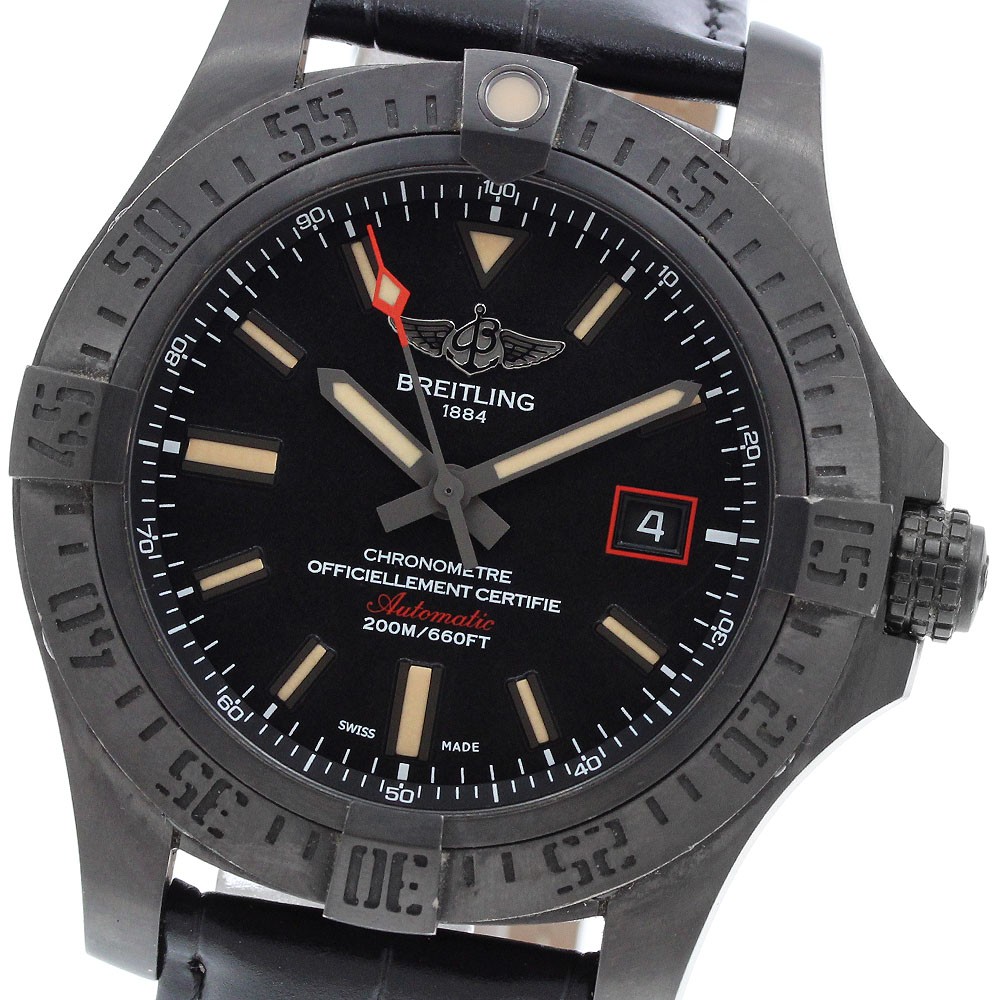 BREITLING avenger blackbird 44 V17311 black Dial Automatic Men's Watch_976301