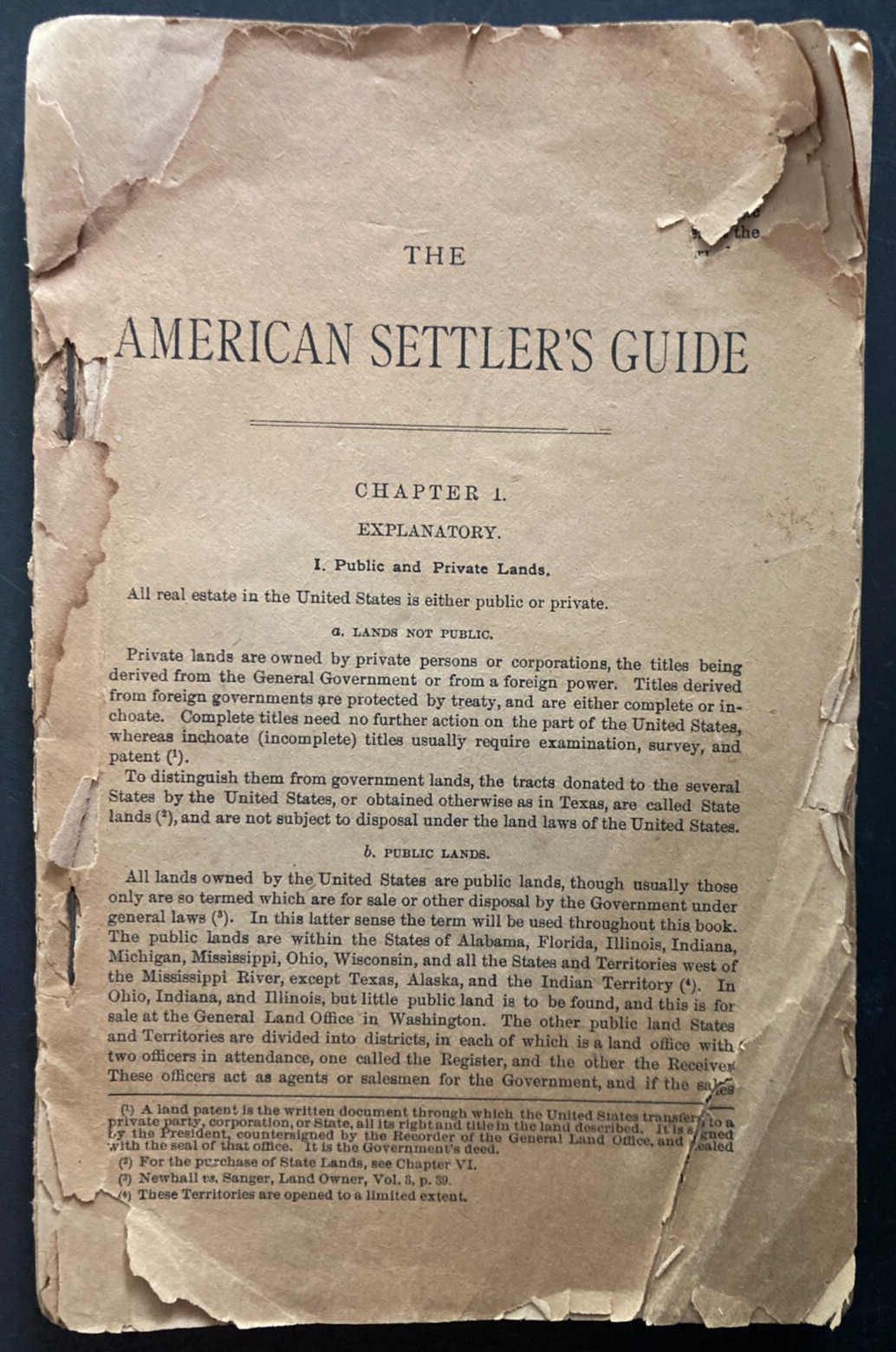 ANTIQUE Ca. 1880 The American Settler's Guide by Henry N. Copp ANTIQUE Ca. 1880 The American Settler's Guide by Henry N. Copp