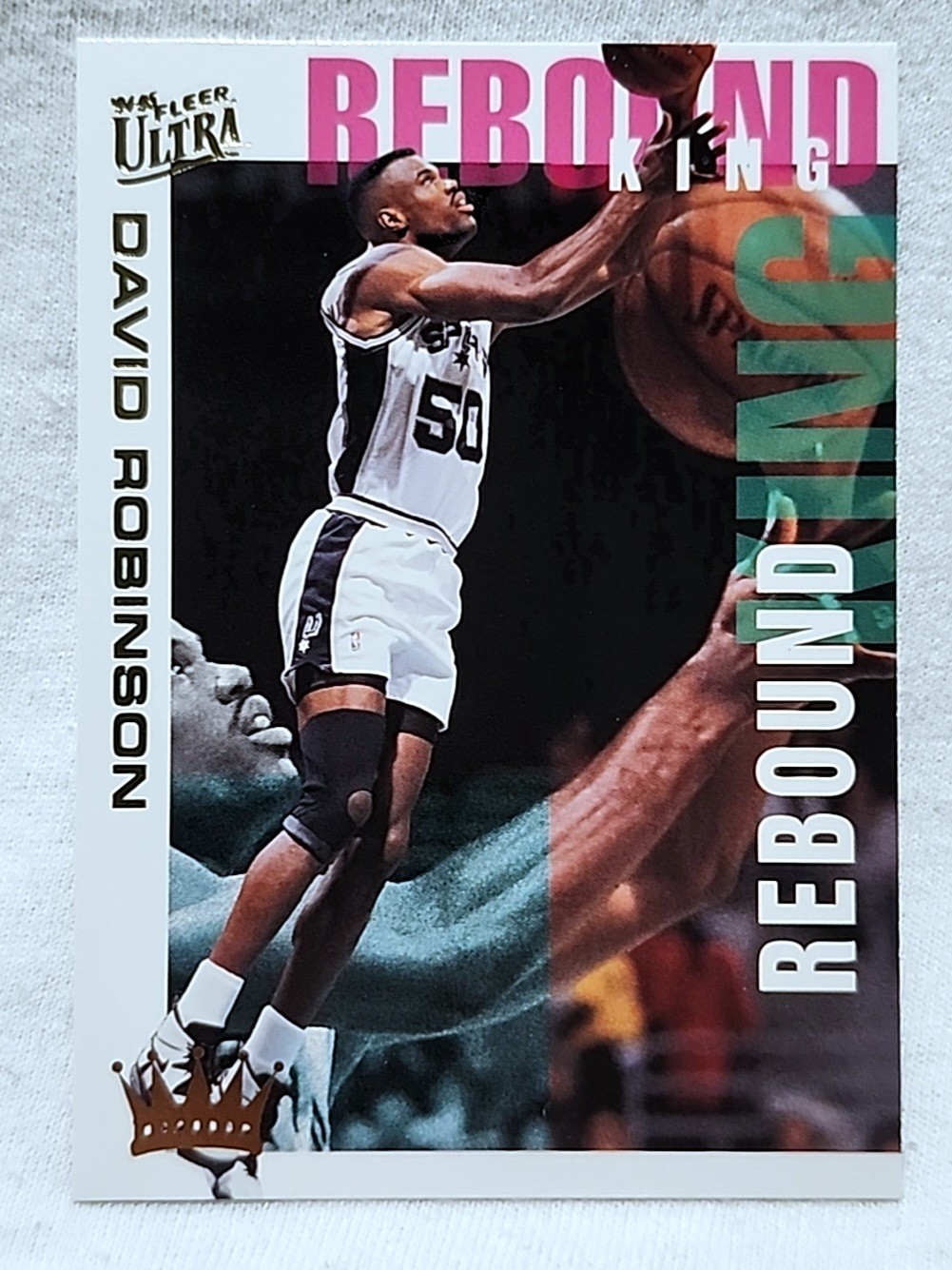 1994-95 Fleer Ultra Rebound Kings David Robinson #8 San Antonio Spurs 1994-95 Fleer Ultra Rebound Kings David Robinson #8 San Antonio Spurs