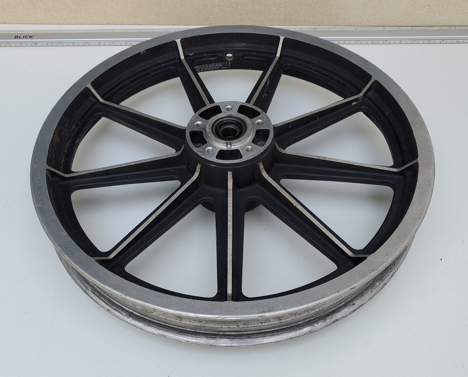 HARLEY DAVIDSON 43499-78 AMF T19x2.15 FRONT WHEEL 9 SPOKE XLCR FXR FX XL 1000 HARLEY DAVIDSON 43499-78 AMF T19x2.15 FRONT WHEEL 9 SPOKE XLCR FXR FX XL 1000
