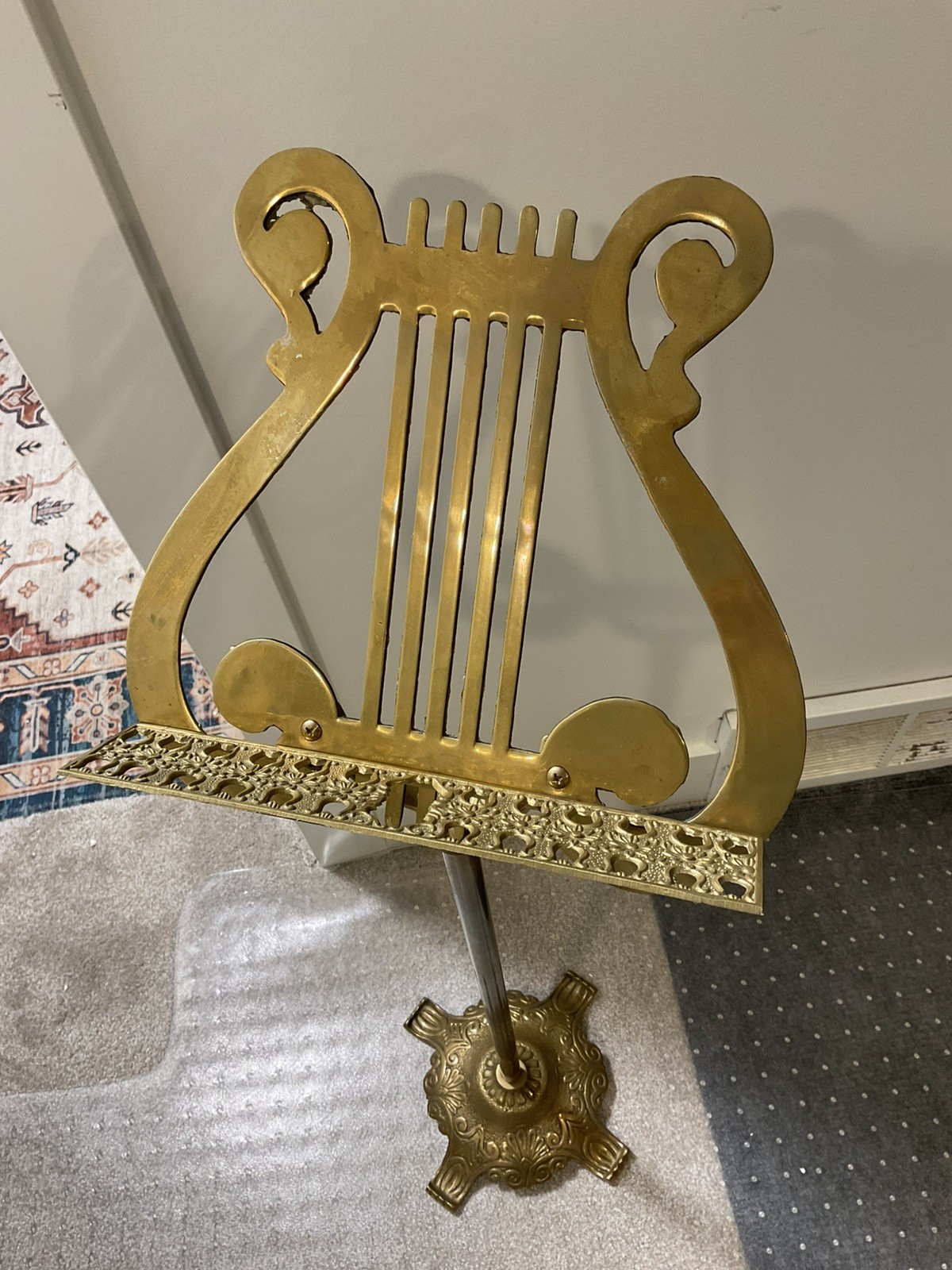 Amazing Antique Solid Brass Music Stand Musical Conductor Decor Restaurant Event Amazing Antique Solid Brass Music Stand Musical Conductor Decor Restaurant Event
