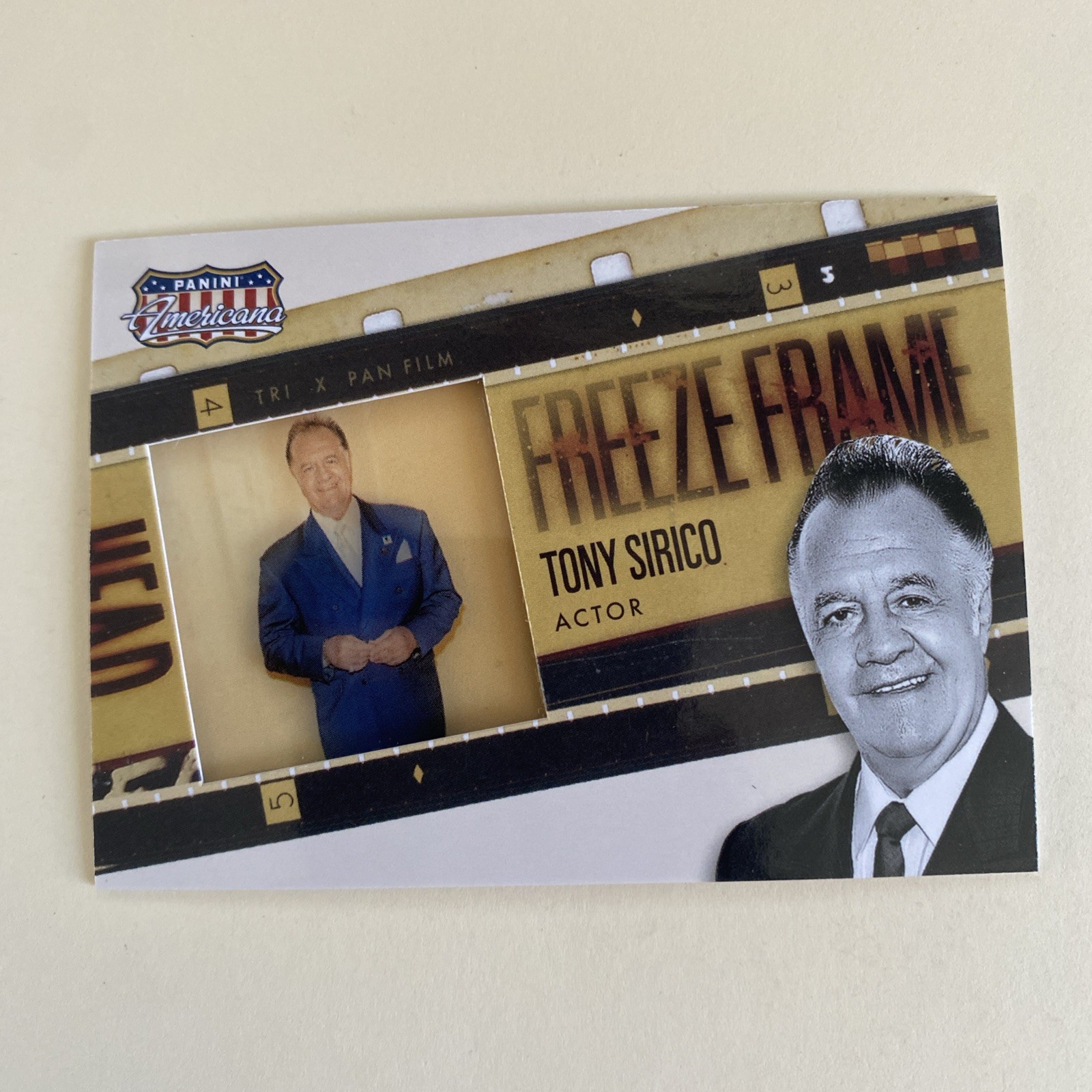 Tony Sirico 2015 Panini Americana Freeze Frame Insert Card #26 Tony Sirico 2015 Panini Americana Freeze Frame Insert Card #26