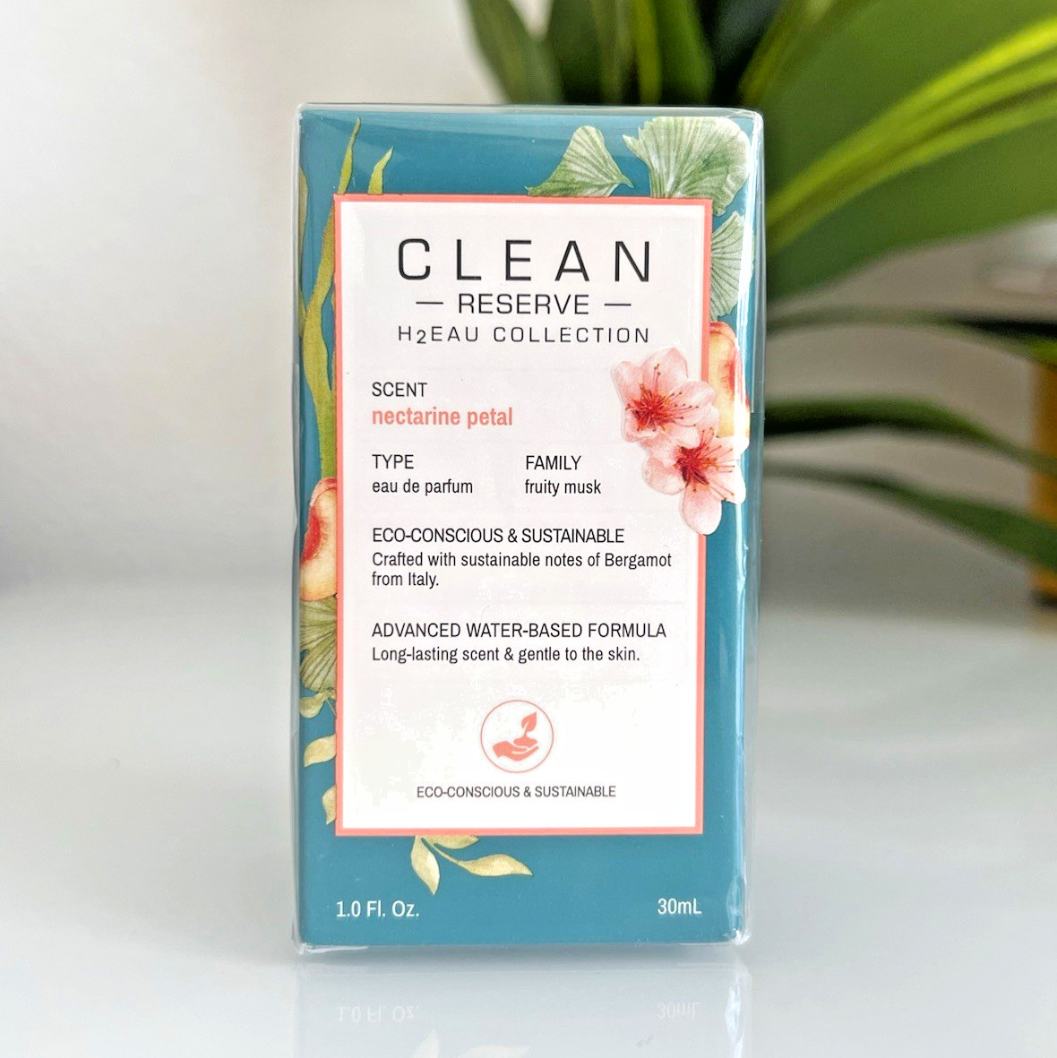 CLEAN Reserve H2EAU Nectarine Petal EDP Spray 1.0 fl oz Sealed $60 MSRP