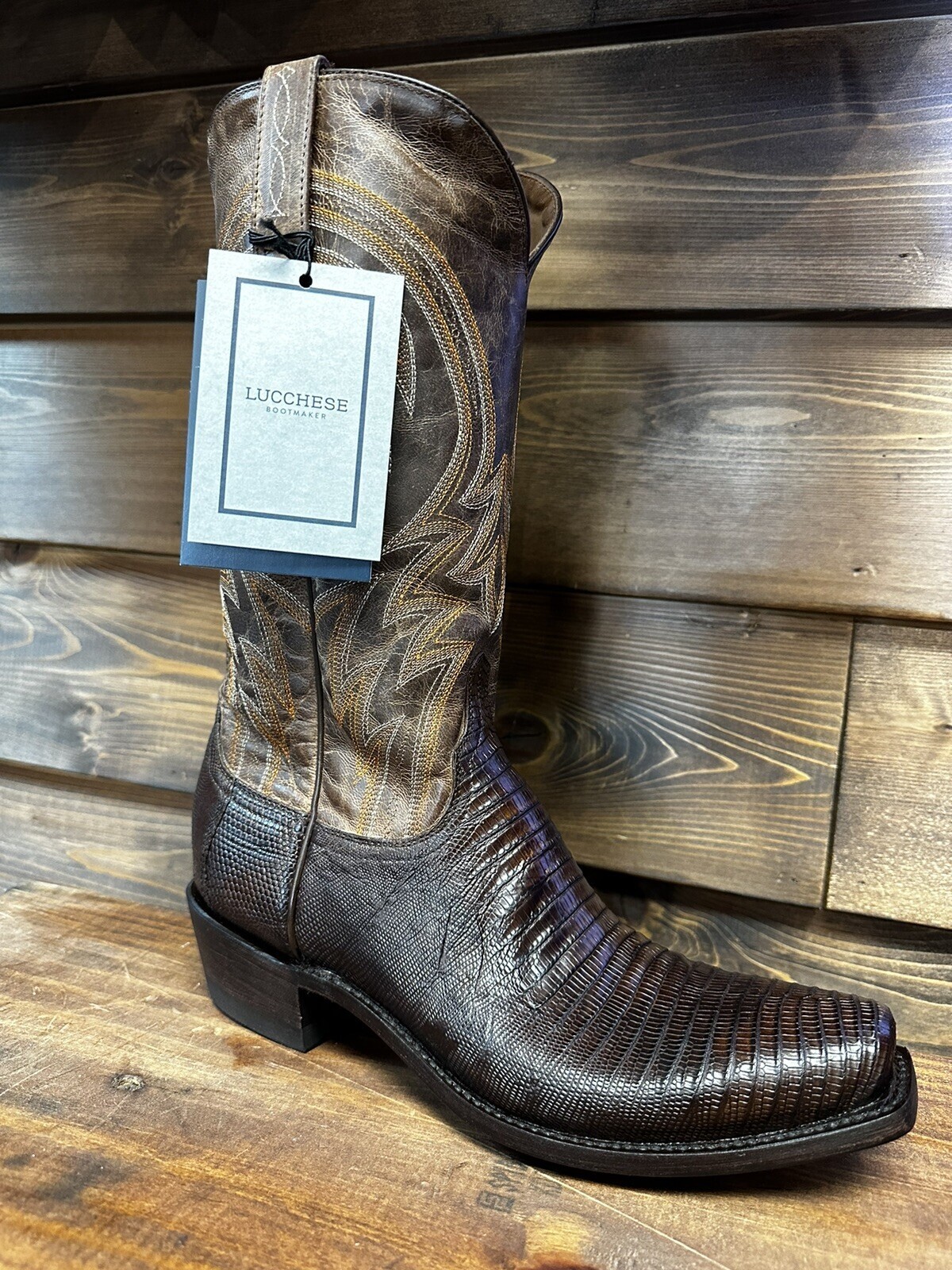 Lucchese Men's Boots - Percy - Tan Lizard Lucchese Men's Boots - Percy - Tan Lizard