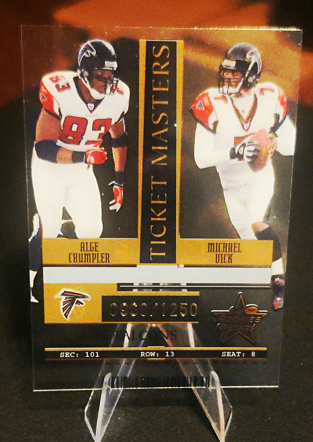 Donruss/Playoff 2005 Leaf Rookies & Stars Ticket Masters Vick/Crumpler TM2 /1250 Donruss/Playoff 2005 Leaf Rookies & Stars Ticket Masters Vick/Crumpler TM2 /1250