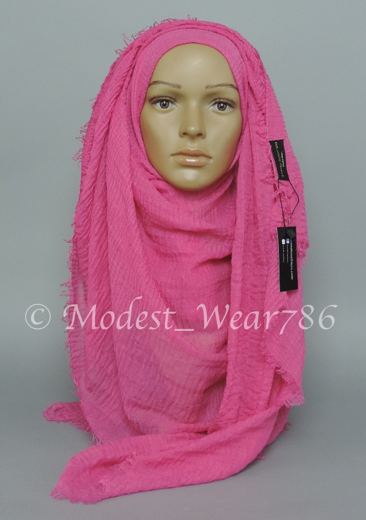 Premium Viscose Maxi Crinkle Hijab Scarf Shawl Islam Muslim Headcover 180x100cm Premium Viscose Maxi Crinkle Hijab Scarf Shawl Islam Muslim Headcover 180x100cm