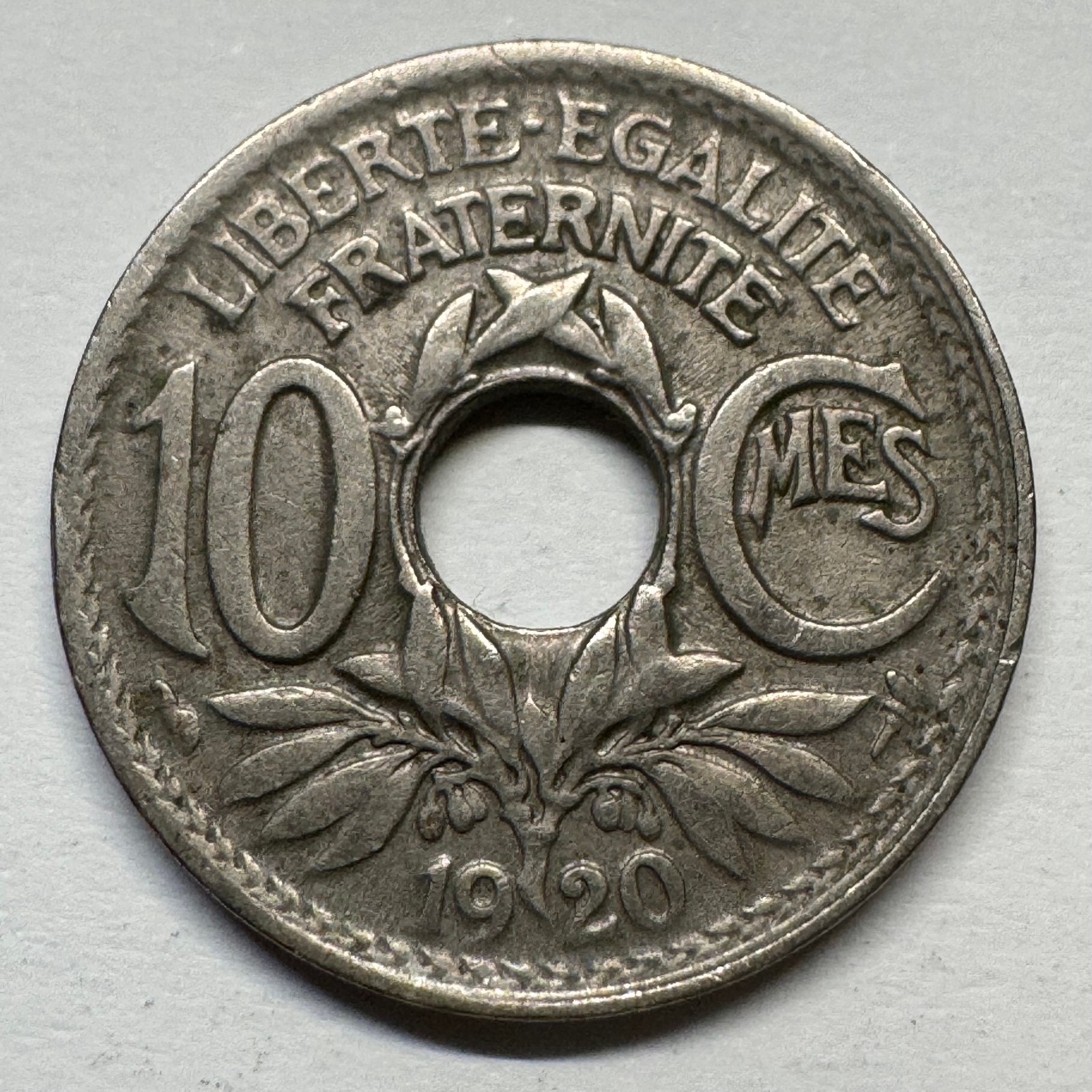 1920 France 10 Centimes - Coin #C-036 1920 France 10 Centimes - Coin #C-036