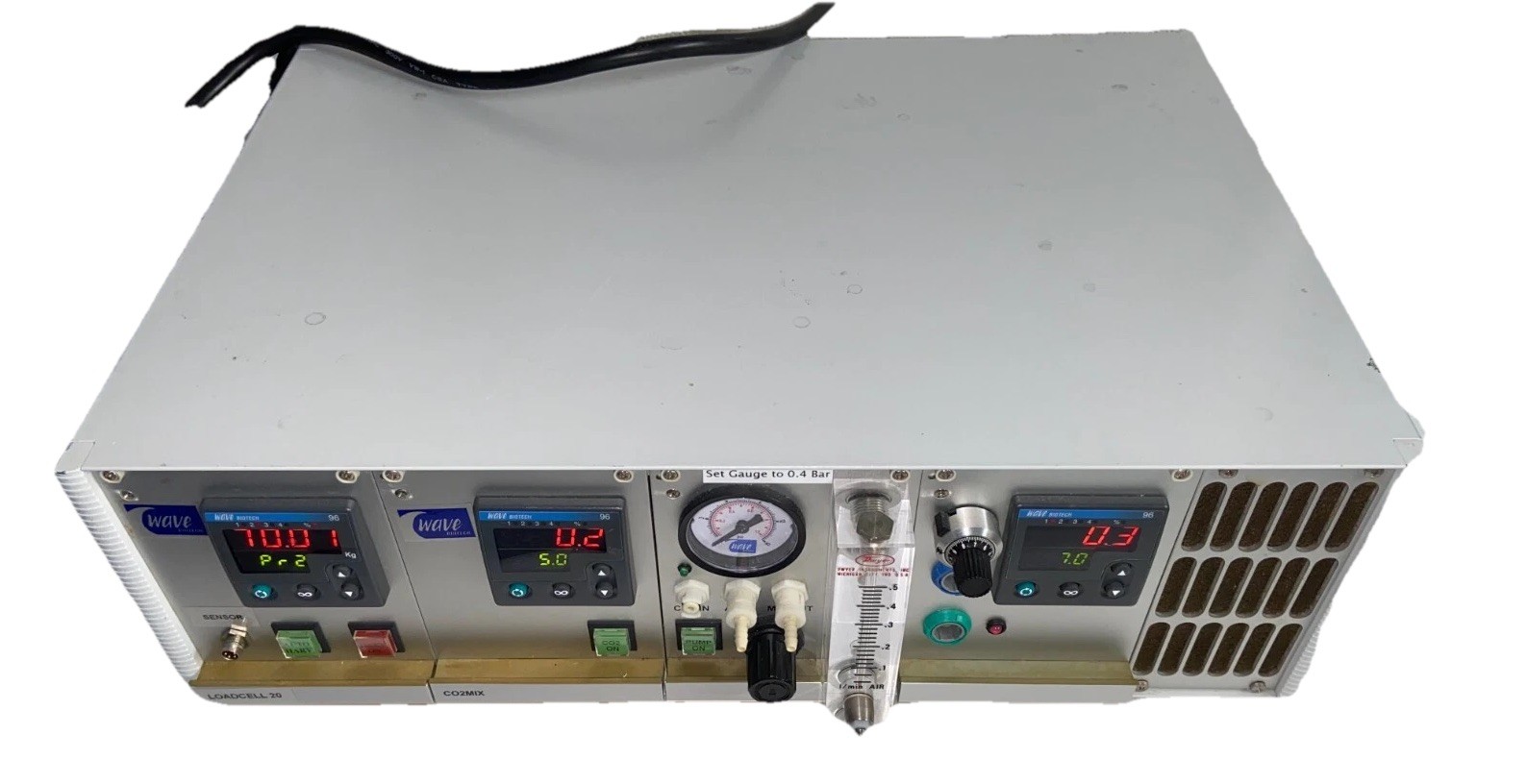 Wave Biotech LOADCELL 20 / CO2MIX Air Mixture Monitor Controller BASE20/50