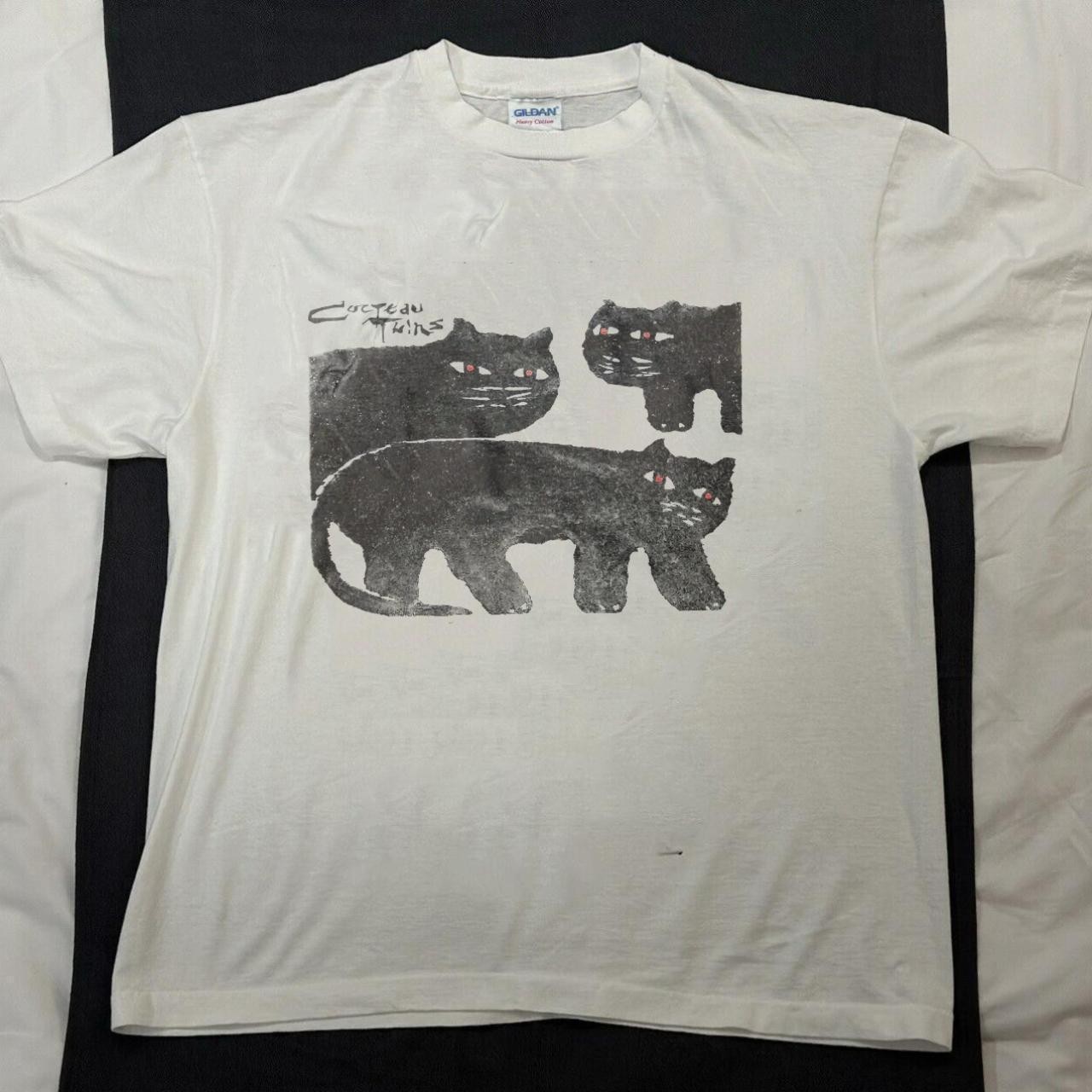 90s Cocteau Twins T-Shirt White Short Sleeve tee Rare Design tee