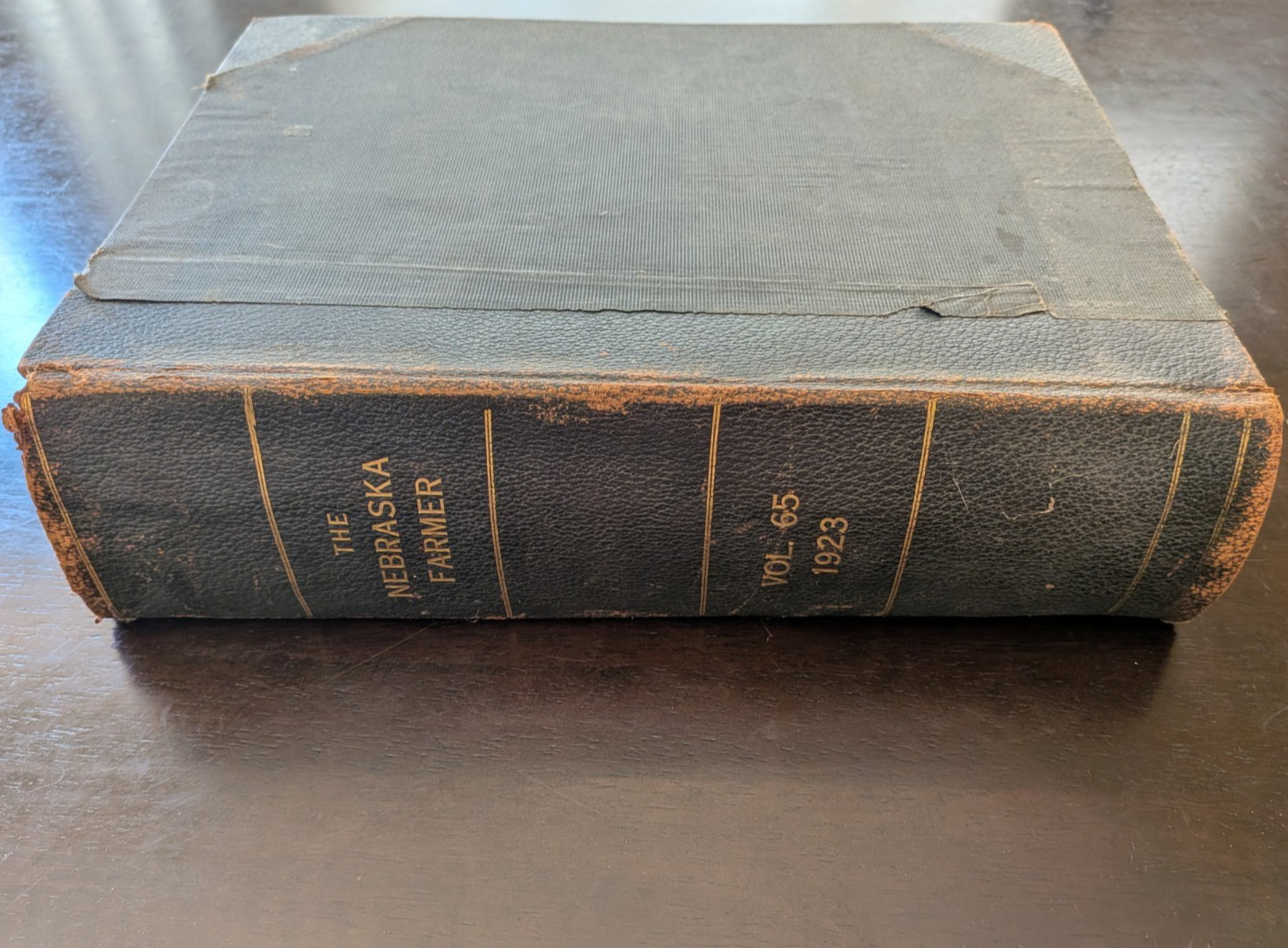 Antique The Nebraska Farmer 1923 Bound Volume 65 Vintage Agriculture Ads RARE