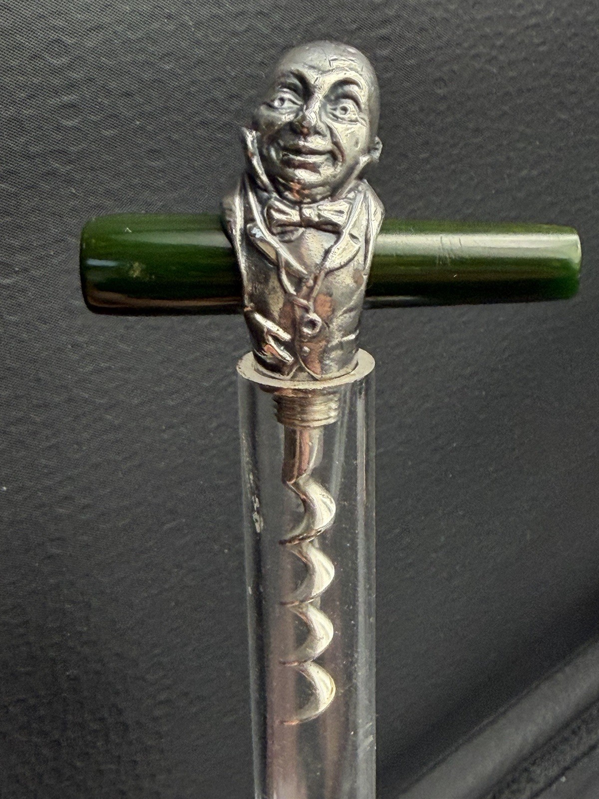 Rare Figural Picnic Pocket Sommelier Figural Corkscrew