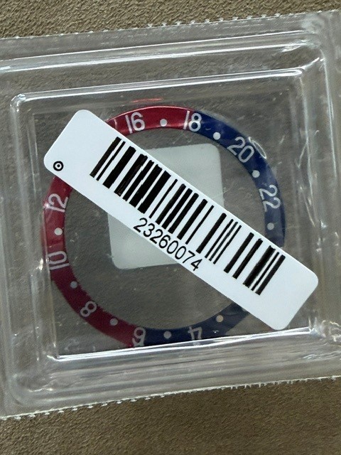 Genuine Rolex Blue Red-Pepsi GMT Bezel Insert B315-16700-16-A1 NEW OEM