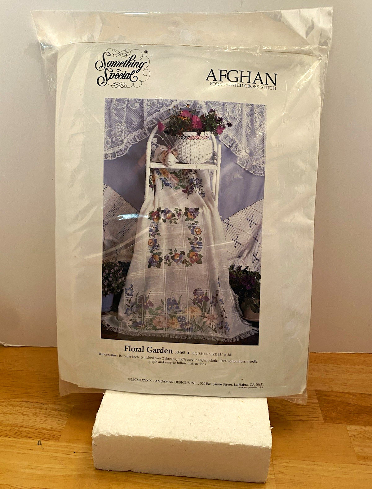Something Special  “Floral Garden” Afghan Counted Cross Stitch Kit 50468