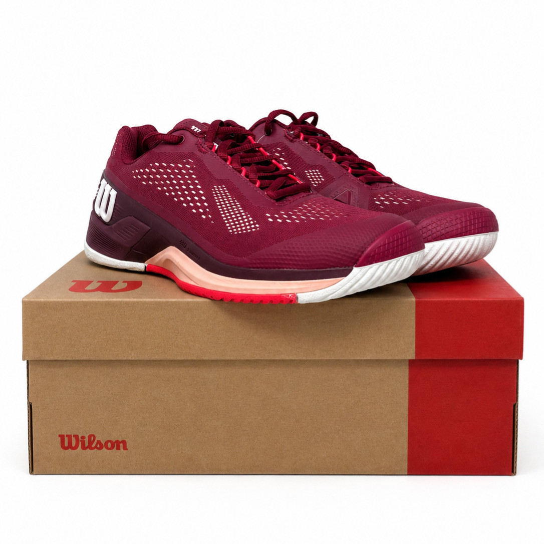 WILSON RUSH PRO 4.0 W WRS330680 SNEAKERS BEET RED TENNIS SHOES WOMEN NEW