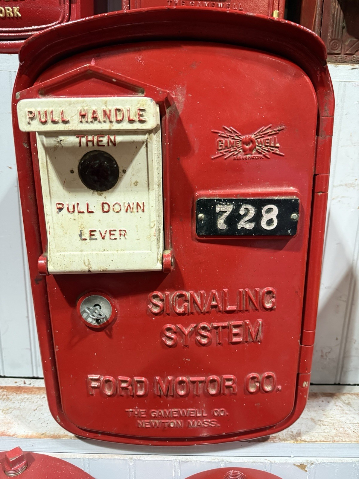 Ford Motor Company Gamewell Fire Alarm Telegraph Box Cal Box Antique Fire Ford Ford Motor Company Gamewell Fire Alarm Telegraph Box Cal Box Antique Fire Ford