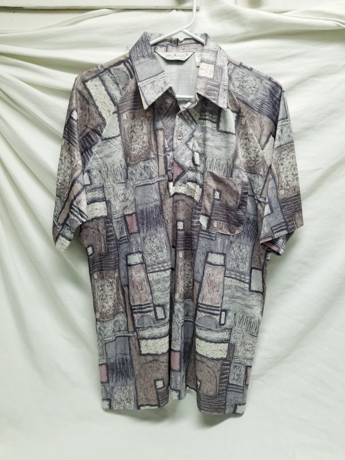Vintage 70\'s Lilly Dache Shirt Size Large Abstract Disco Hippie Men\'s Vintage 70\'s Lilly Dache Shirt Size Large Abstract Disco Hippie Men\'s