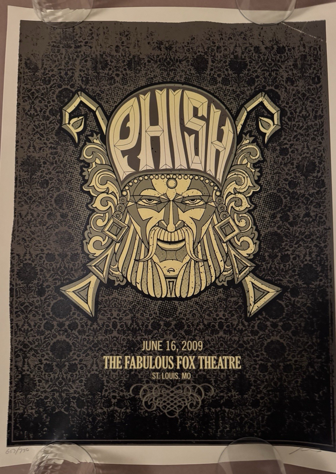 Phish 6/16/09 Poster  - Fabulous Fox Theatre St Louis MO Artist: Methane Studios