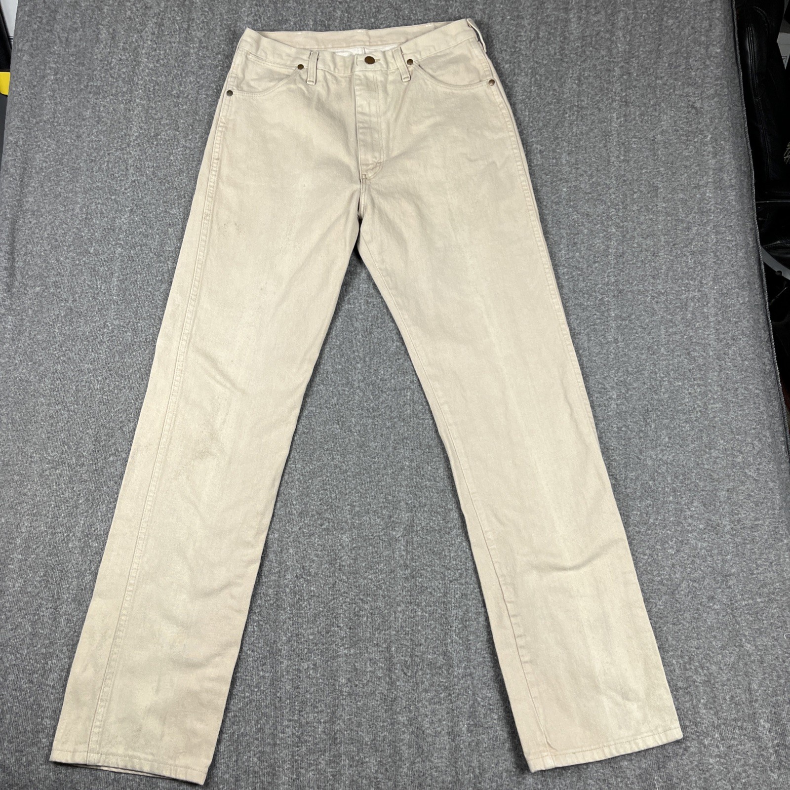 Vtg Wrangler Jeans 13MWZTN Men’s Tag 34x36 Tan Made USA Western Cowboy W31 L35\ Vtg Wrangler Jeans 13MWZTN Men’s Tag 34x36 Tan Made USA Western Cowboy W31 L35\