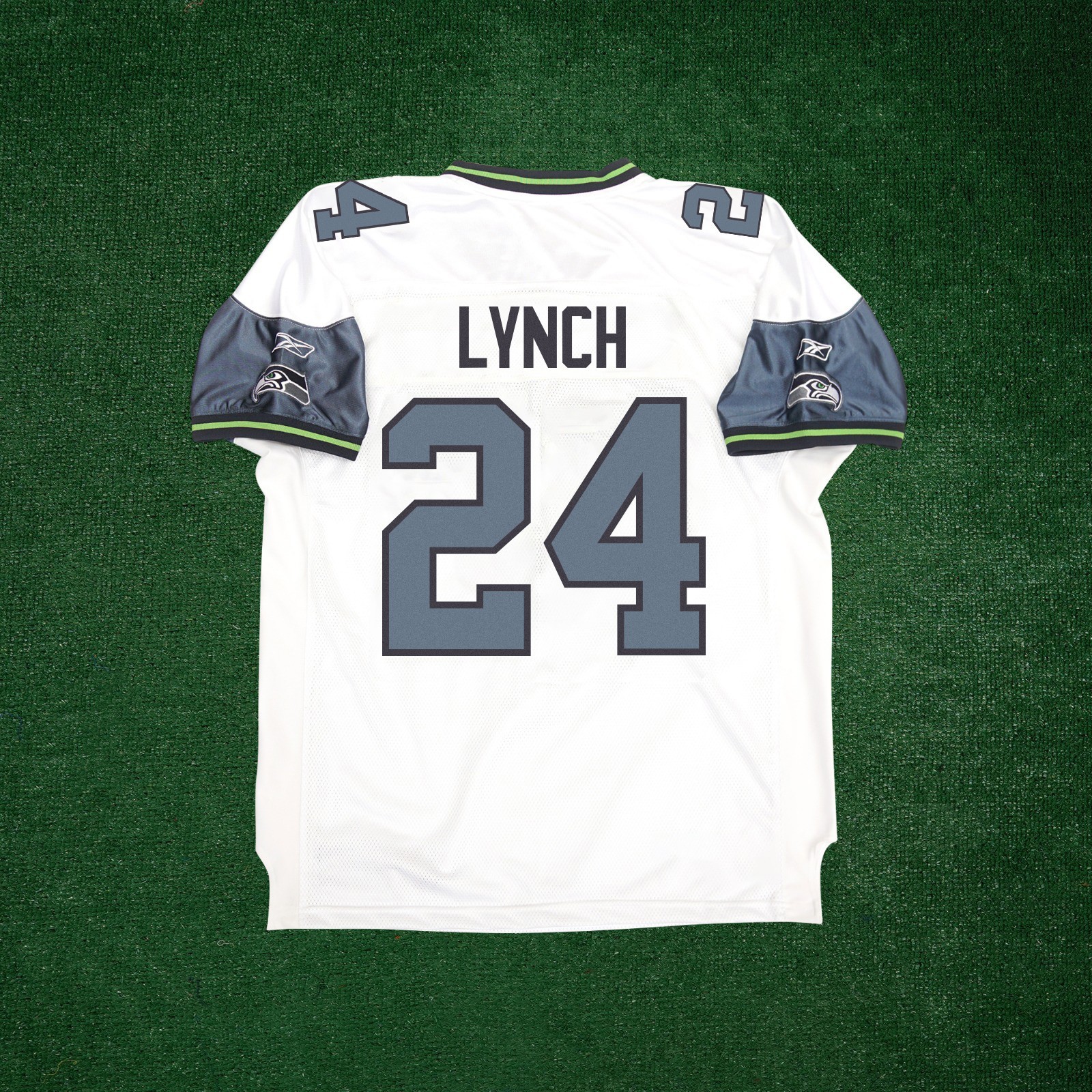 Marshawn Lynch Reebok Seattle Seahawks Authentic On-Field EQT White Jersey Marshawn Lynch Reebok Seattle Seahawks Authentic On-Field EQT White Jersey