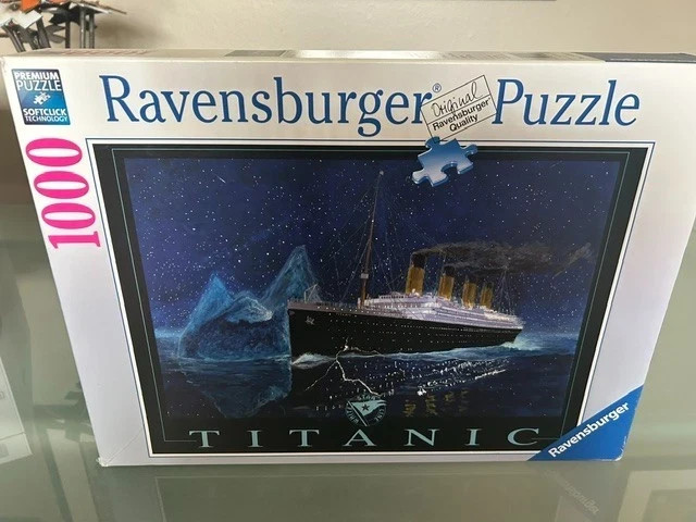 Ravensburger 1000 Pieces Jigsaw Puzzle 'Titantic' 2012 Night Vintage Ravensburger 1000 Pieces Jigsaw Puzzle 'Titantic' 2012 Night Vintage