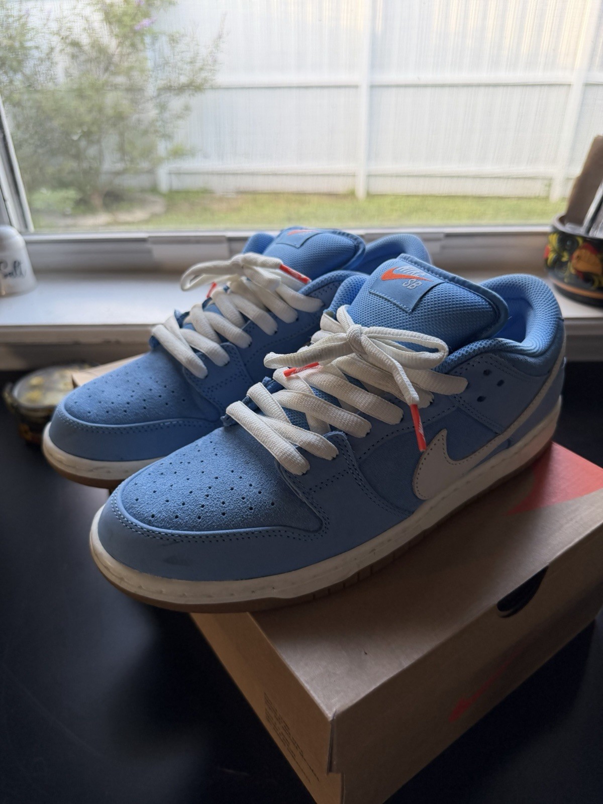 Nike SB Dunk Low Pro University Blue Gum Orange Label Sz10.5 Nike SB Dunk Low Pro University Blue Gum Orange Label Sz10.5