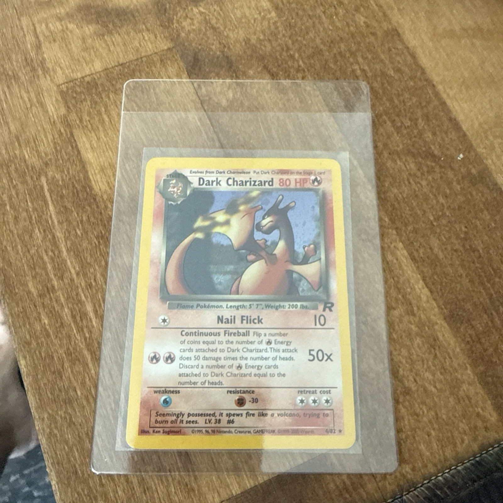 Dark Charizard 4/82 Team Rocket Holo MINT Pokemon Dark Charizard 4/82 Team Rocket Holo MINT Pokemon