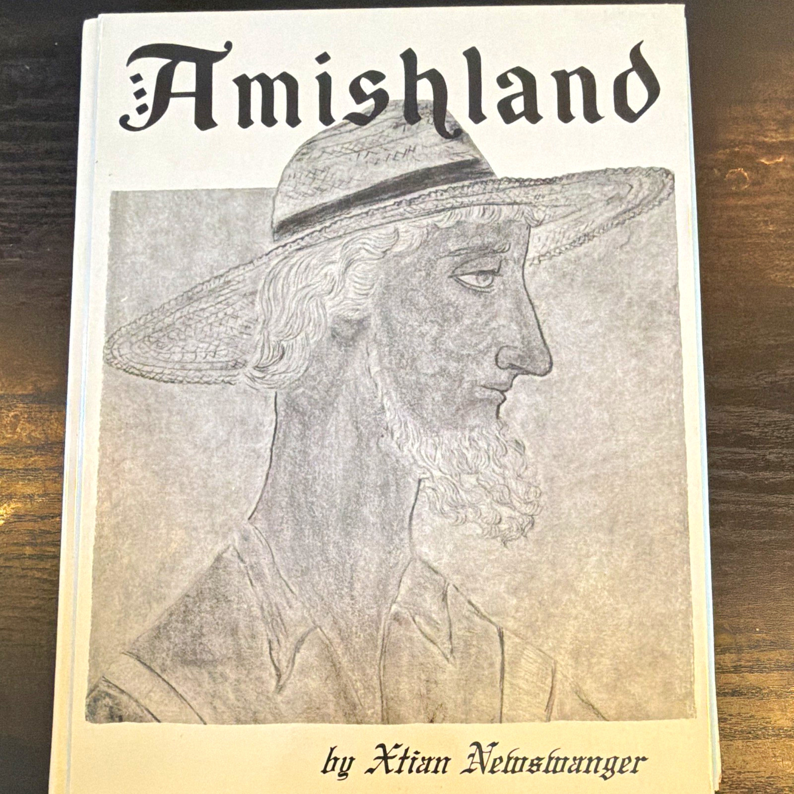Amishland by Xtian Newswanger Signed Inscribed Hardcover Amish PA Ephemera