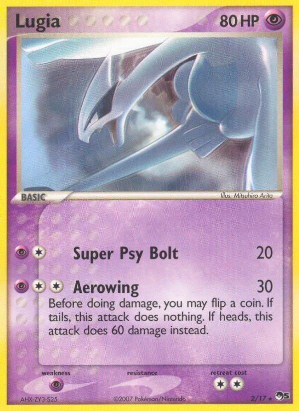 Pokemon Lugia (2/17) POP Series 5 MP HOLO Pokemon Lugia (2/17) POP Series 5 MP HOLO