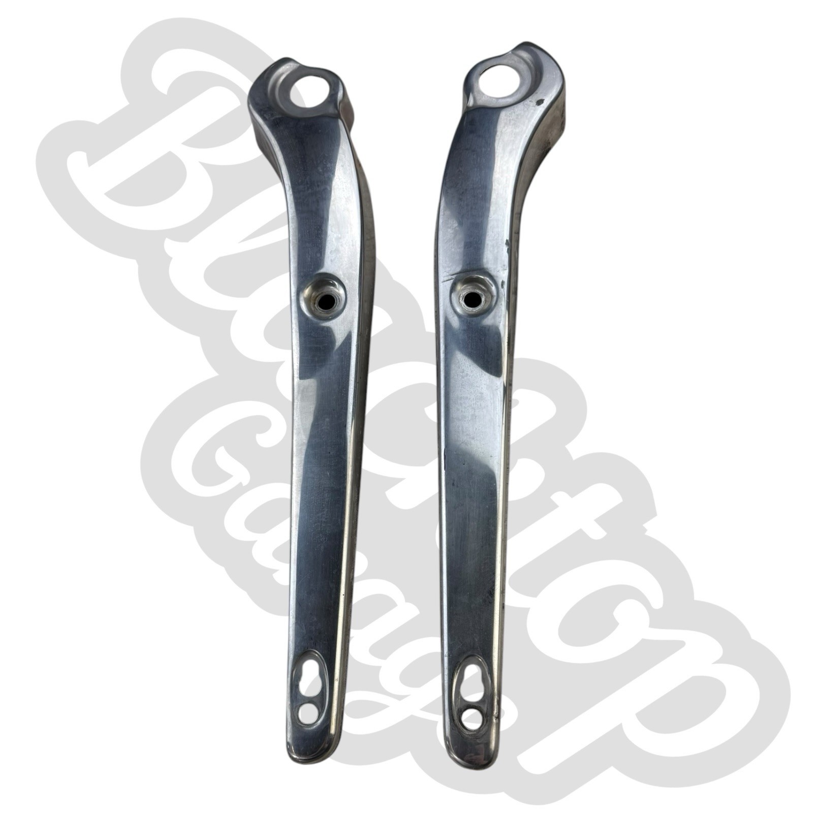 2008 Harley Dyna Super Glide CVO Back Rear Fender Strut Cover Set CHROME