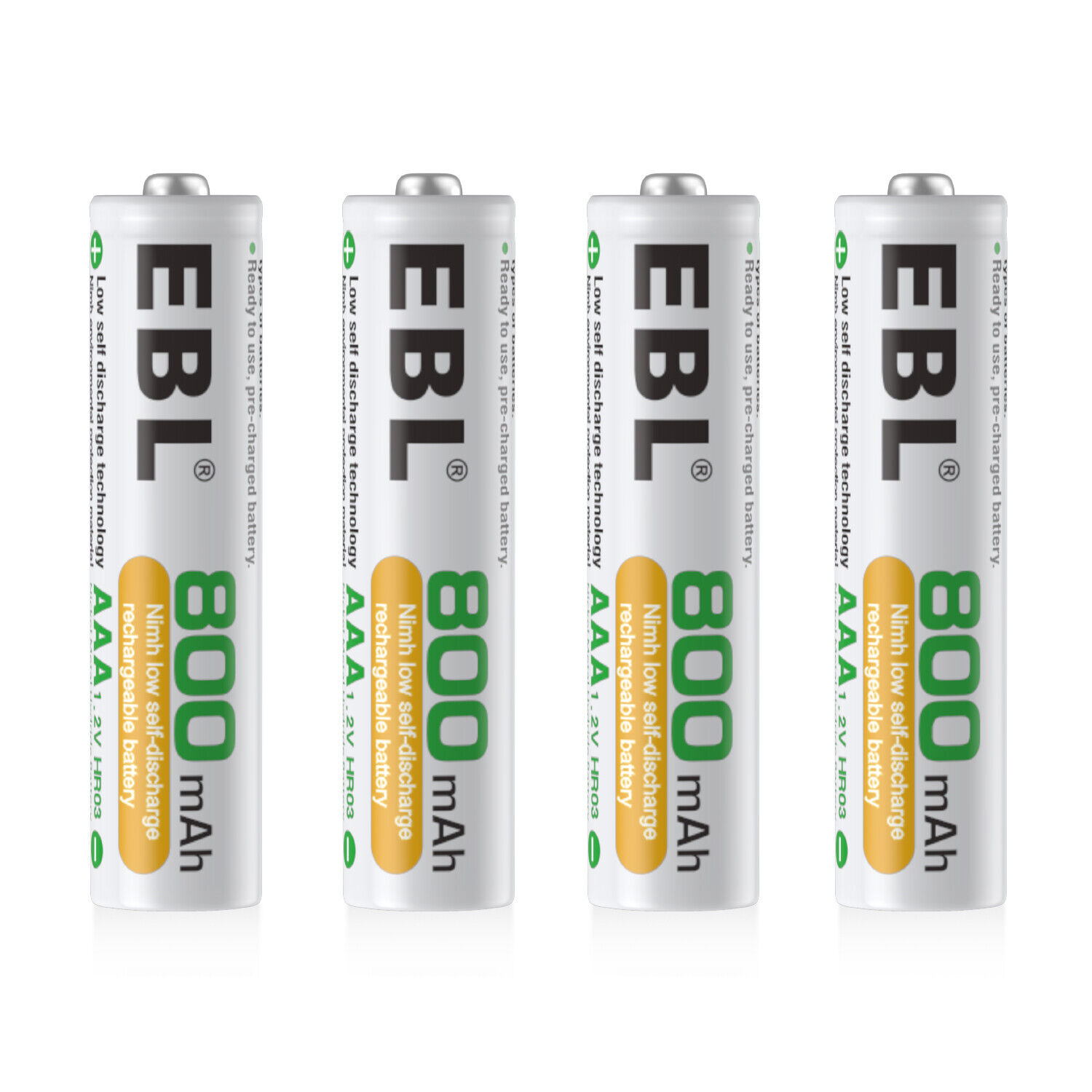 EBL Lot AA AAA Rechargeable Batteries 2800mAh 2300mAh 1100mAh 800mAh NI-MH US