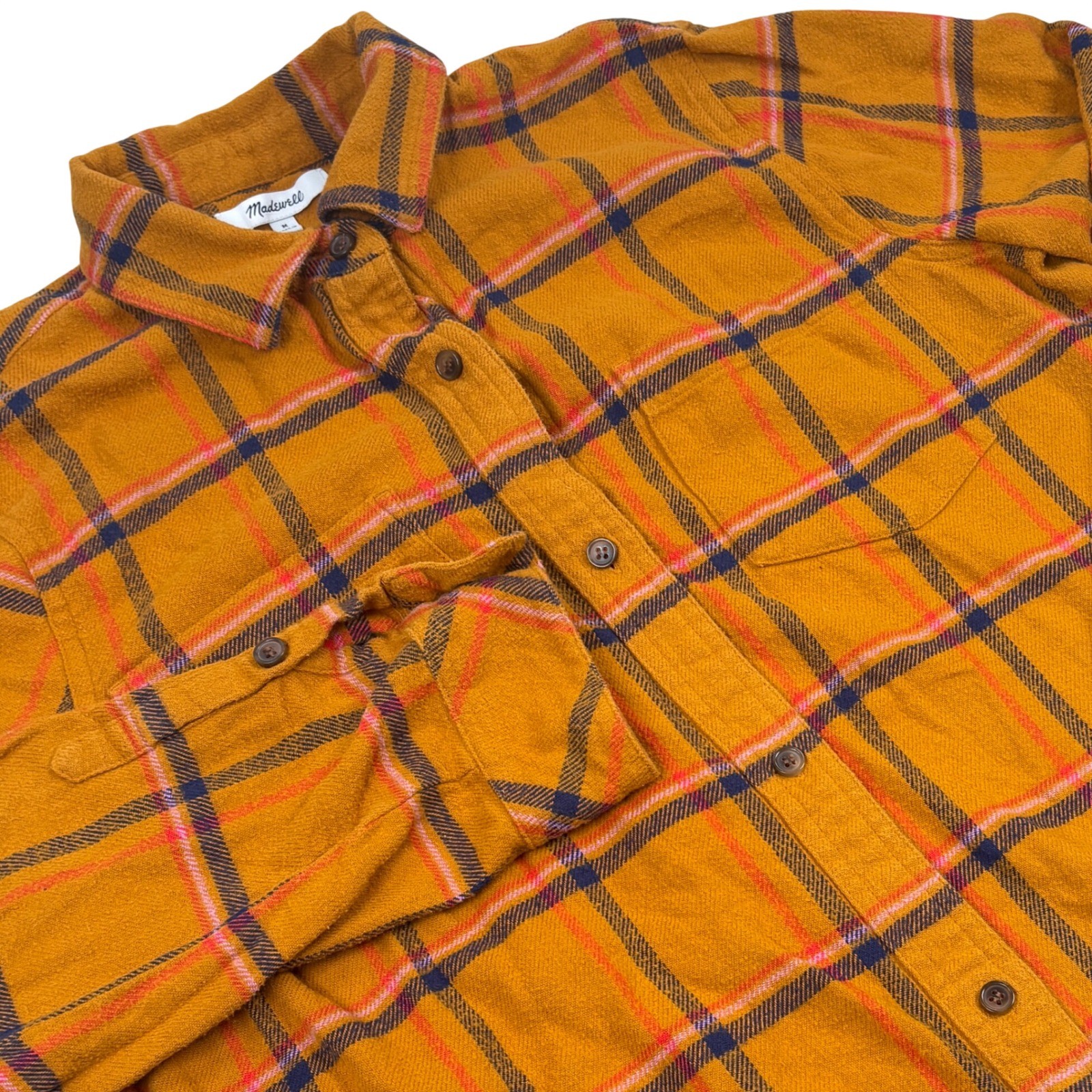 Madewell Flannel Classic Ex-Boyfriend Shirt Womens Medium Caffrey Plaid AD680 Madewell Flannel Classic Ex-Boyfriend Shirt Womens Medium Caffrey Plaid AD680