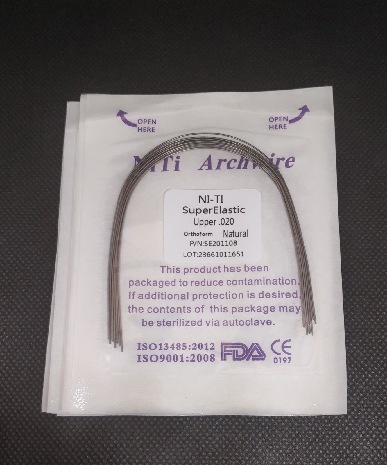 Dental Orthodontic Super Elastic Niti Round/Rectangular Arcos Arch Wires Natural Dental Orthodontic Super Elastic Niti Round/Rectangular Arcos Arch Wires Natural