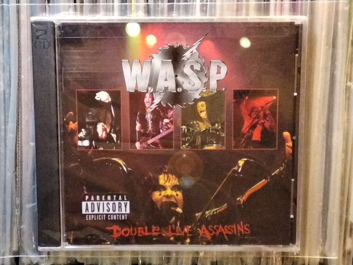 RARE W.A.S.P. WASP DOUBLE LIVE ASSASSINS CMC 2CD USA EDITION STILL SEALED METAL RARE W.A.S.P. WASP DOUBLE LIVE ASSASSINS CMC 2CD USA EDITION STILL SEALED METAL