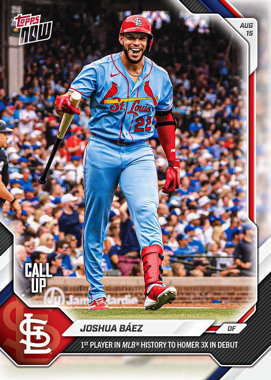 Joshua Baez 2026 MLB TOPPS NOW 555 First Ever to Hit 3 HR In MLB Debut QTY Joshua Baez 2026 MLB TOPPS NOW 555 First Ever to Hit 3 HR In MLB Debut QTY