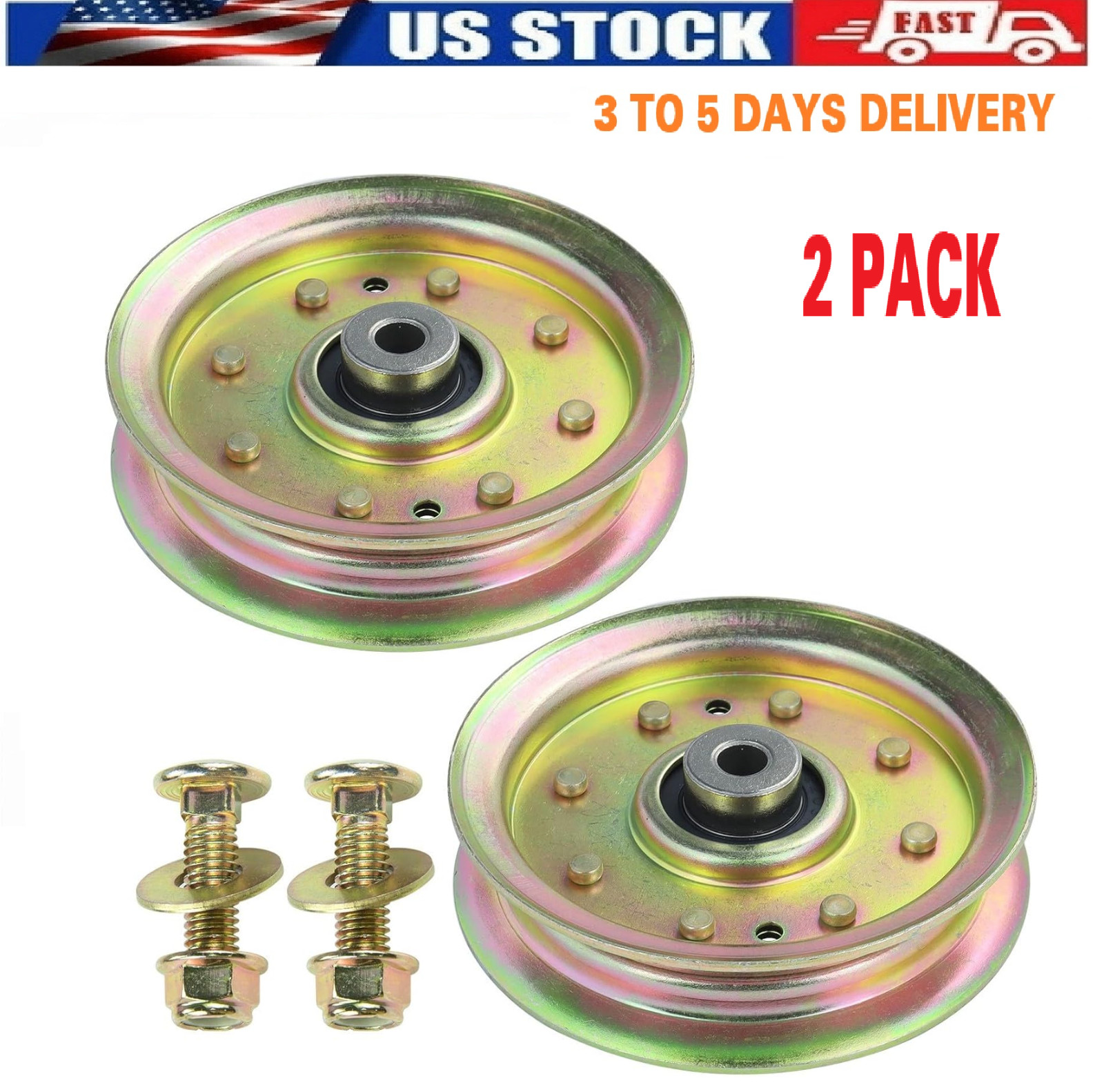 Flat Idler Pulley For Wright Mfg. 71460006 Idler Pulley Flat Idler Pulley For Wright Mfg. 71460006 Idler Pulley