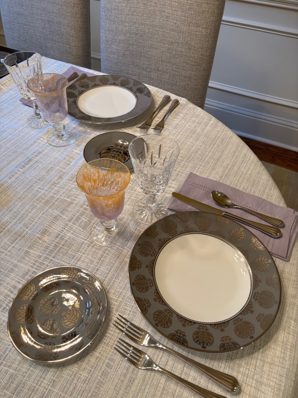 Royal Crown Derby Bristol Belle Graphite dinnerware