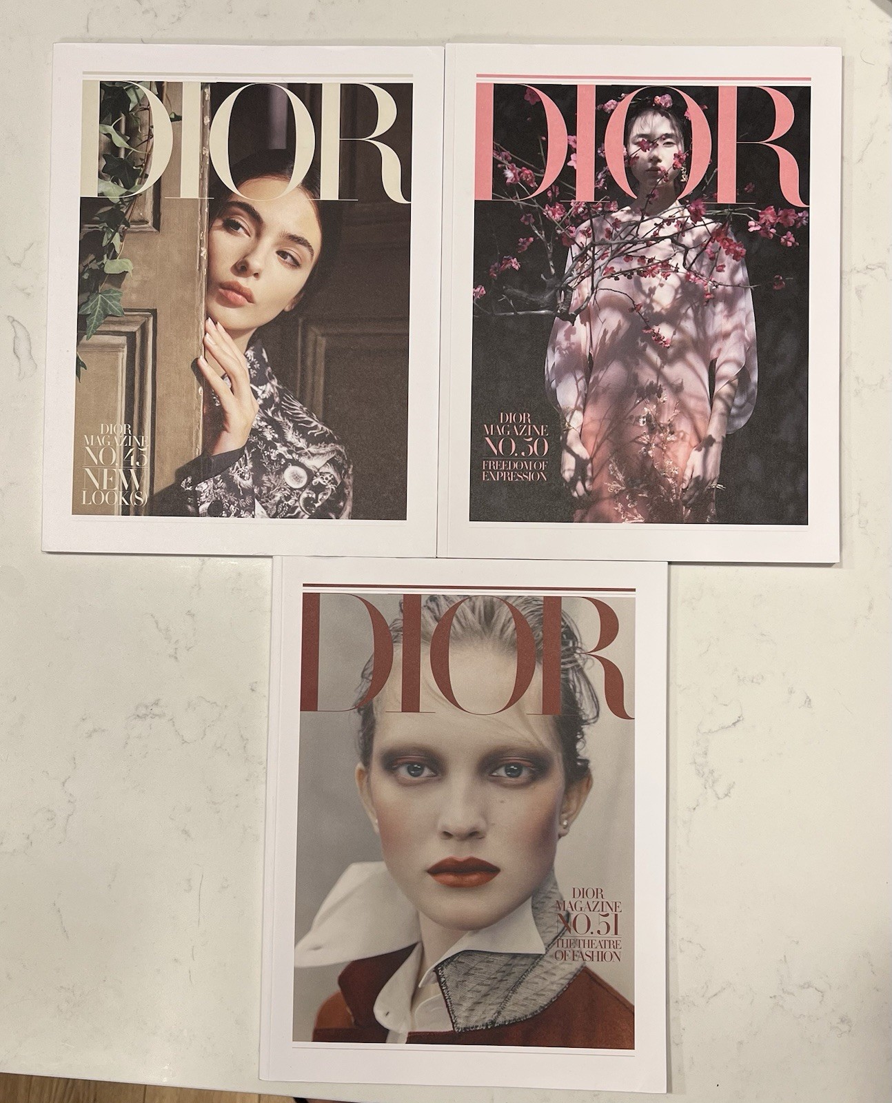 Dior Magazine (Lot of 3) Christian Dior Luxury Fashion 2024-2025 Dior Magazine (Lot of 3) Christian Dior Luxury Fashion 2024-2025