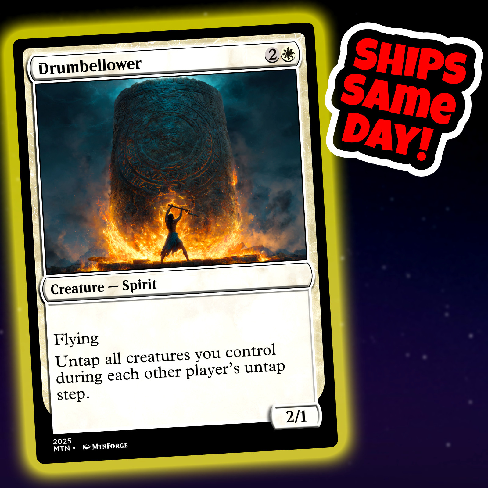 Drumbellower - Custom Art Magic: The Gathering Playtest Card - Commander