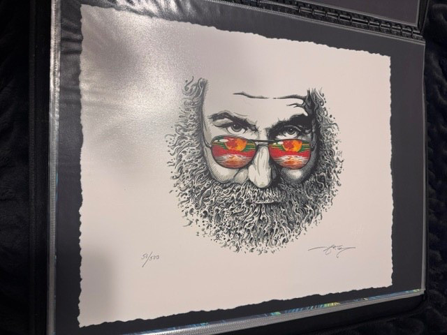 Palm Sunday - Jerry Garcia by AJ Masthay - Sold Out LE - X/ 500 - RARE Palm Sunday - Jerry Garcia by AJ Masthay - Sold Out LE - X/ 500 - RARE