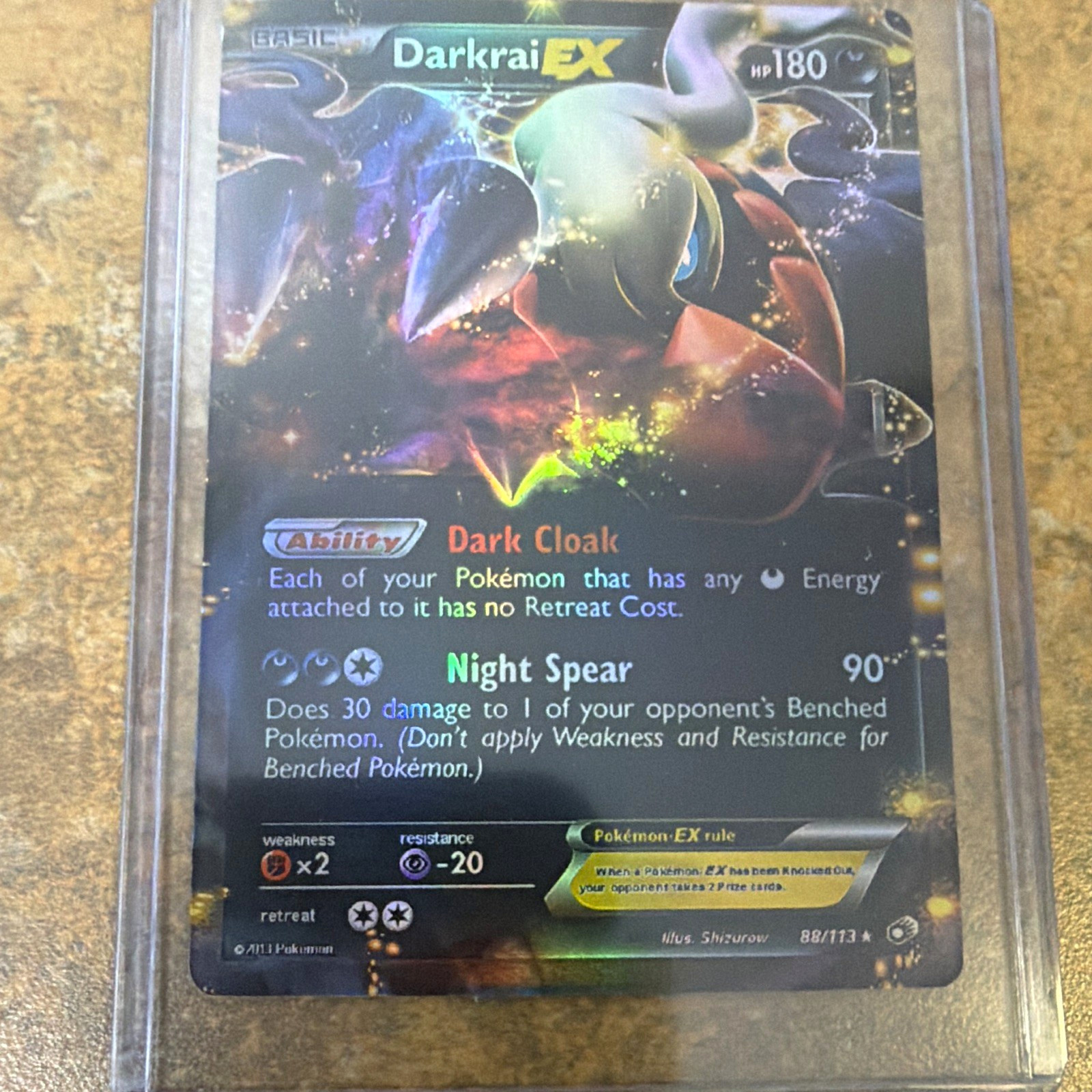 The Pokémon Company Darkrai EX Legendary Treasures 88/113 Holo Eng The Pokémon Company Darkrai EX Legendary Treasures 88/113 Holo Eng