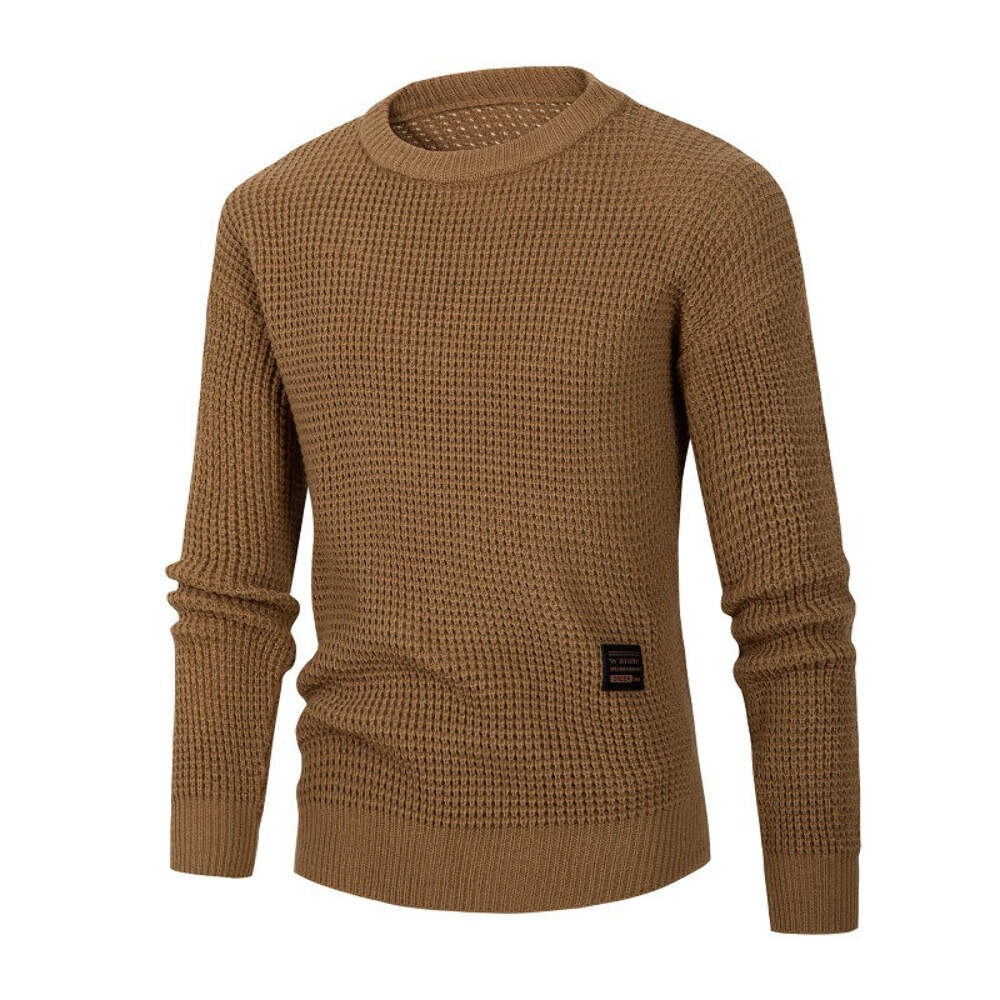 Amazon 2024 New Autumn and Winter Men's Crewneck Sweater Men's European and Amer