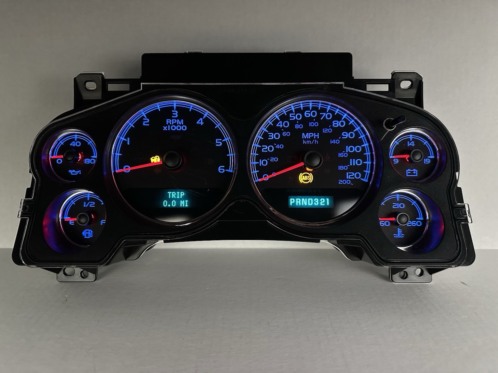 07-12 Silverado Sierra Speedometer Instrument Gauge Cluster BLUE LED 07-12 Silverado Sierra Speedometer Instrument Gauge Cluster BLUE LED
