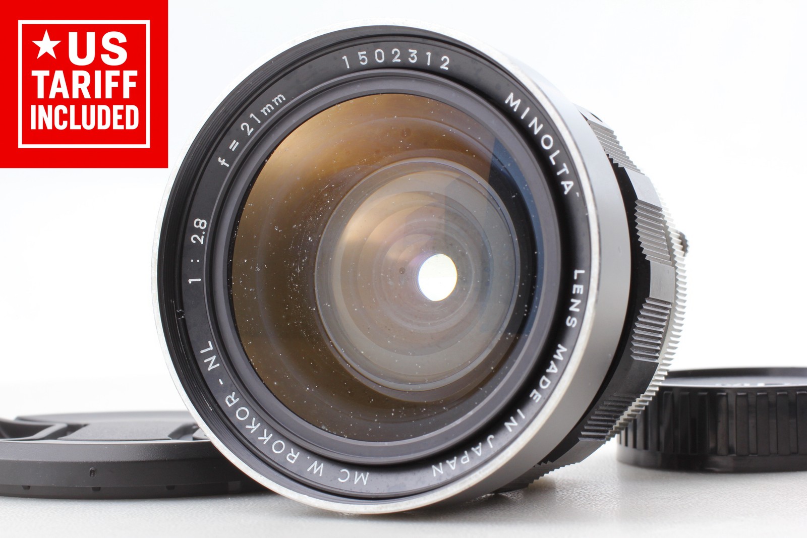 【Exc+3】 Minolta MC W.Rokkor NL 21mm f/2.8 From JAPAN