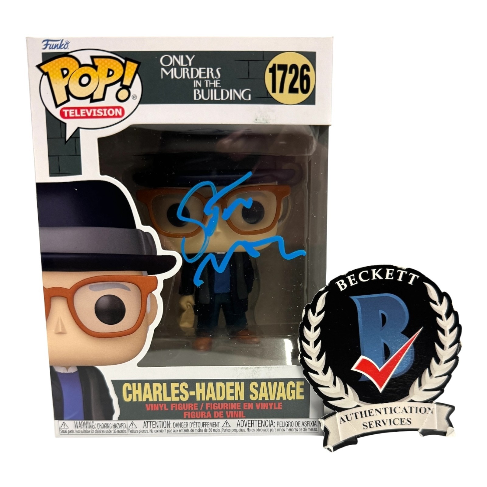 Steve Martin Signed Autograph Only Murders In The Building Funko Pop 1726 BAS