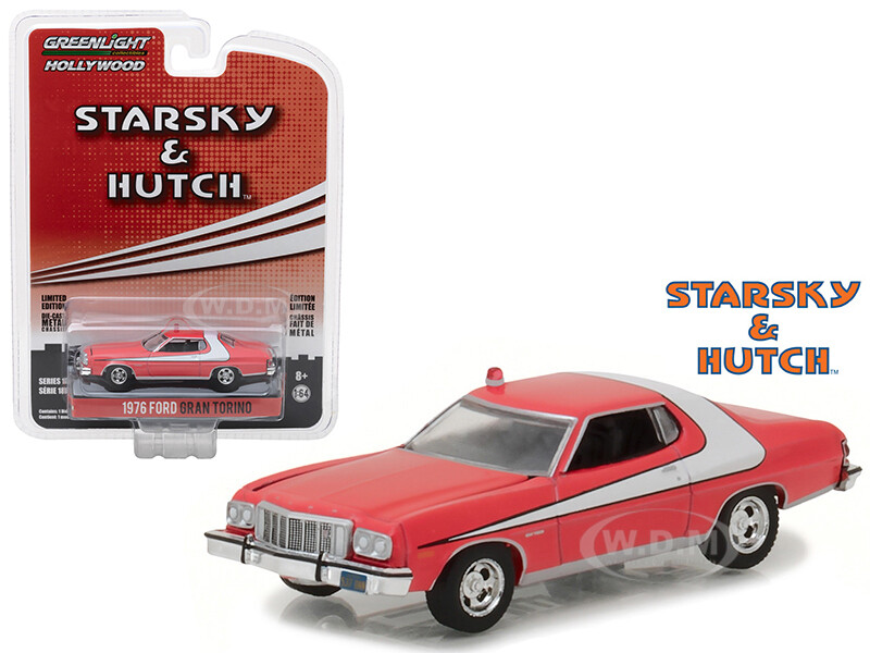 1976 FORD GRAN TORINO RED STARSKY & HUTCH TV SERIES 1/64 CAR GREENLIGHT 44780 A 1976 FORD GRAN TORINO RED STARSKY & HUTCH TV SERIES 1/64 CAR GREENLIGHT 44780 A