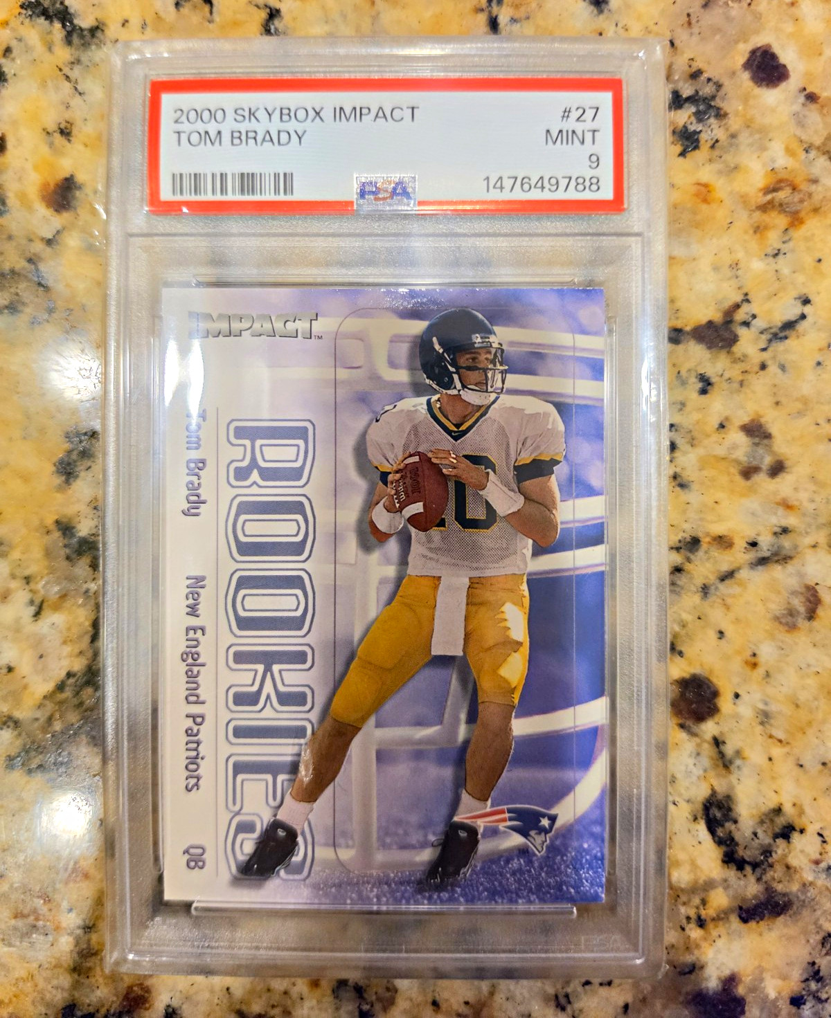 Tom Brady PSA Graded Rookie 3-Card Lot SkyBox #27 Pacific #403 Crown #11 Tom Brady PSA Graded Rookie 3-Card Lot SkyBox #27 Pacific #403 Crown #11