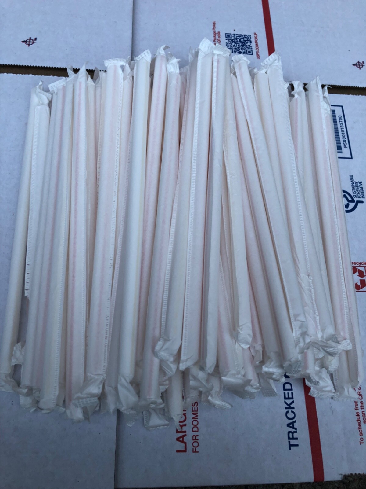 New McDonalds Straws. 75 count . Red And Yellow Stripe. Unopened. New McDonalds Straws. 75 count . Red And Yellow Stripe. Unopened.