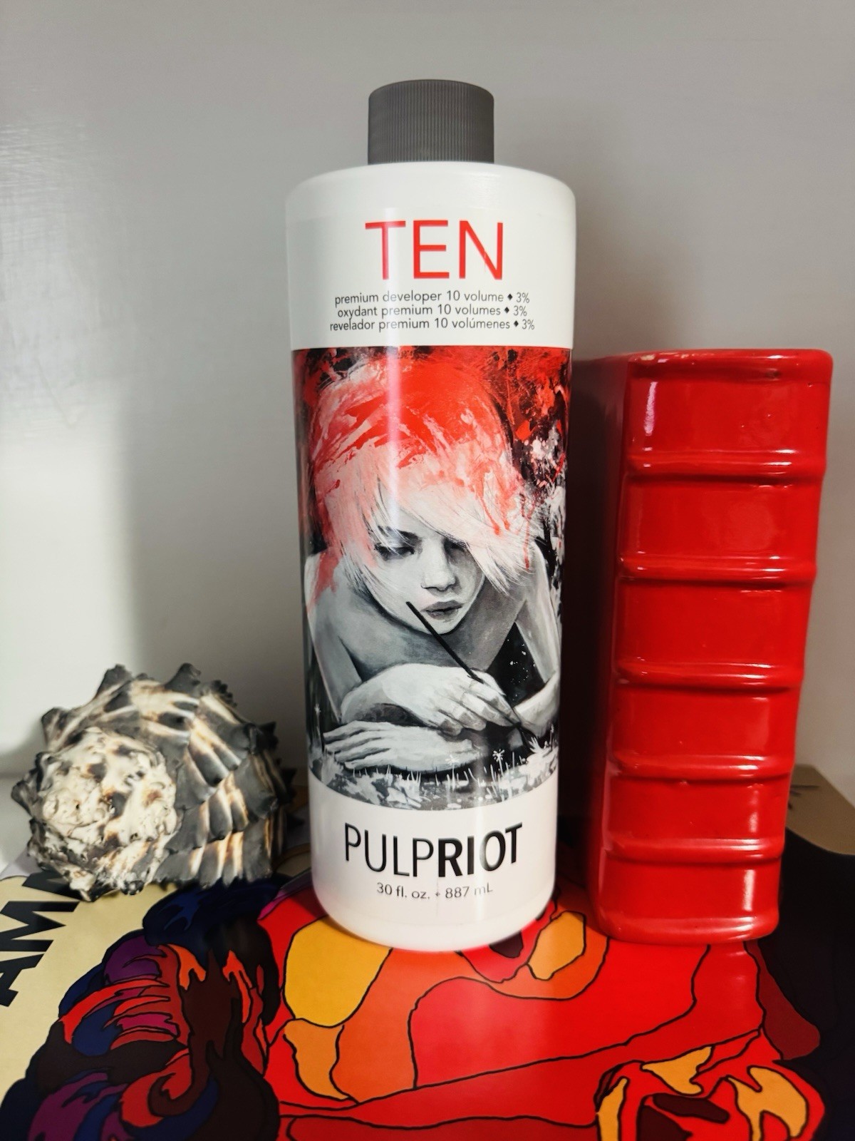 PULP RIOT  10  VOLUME CREAM HAIR COLOR DEVELOPER 30 fl. Oz